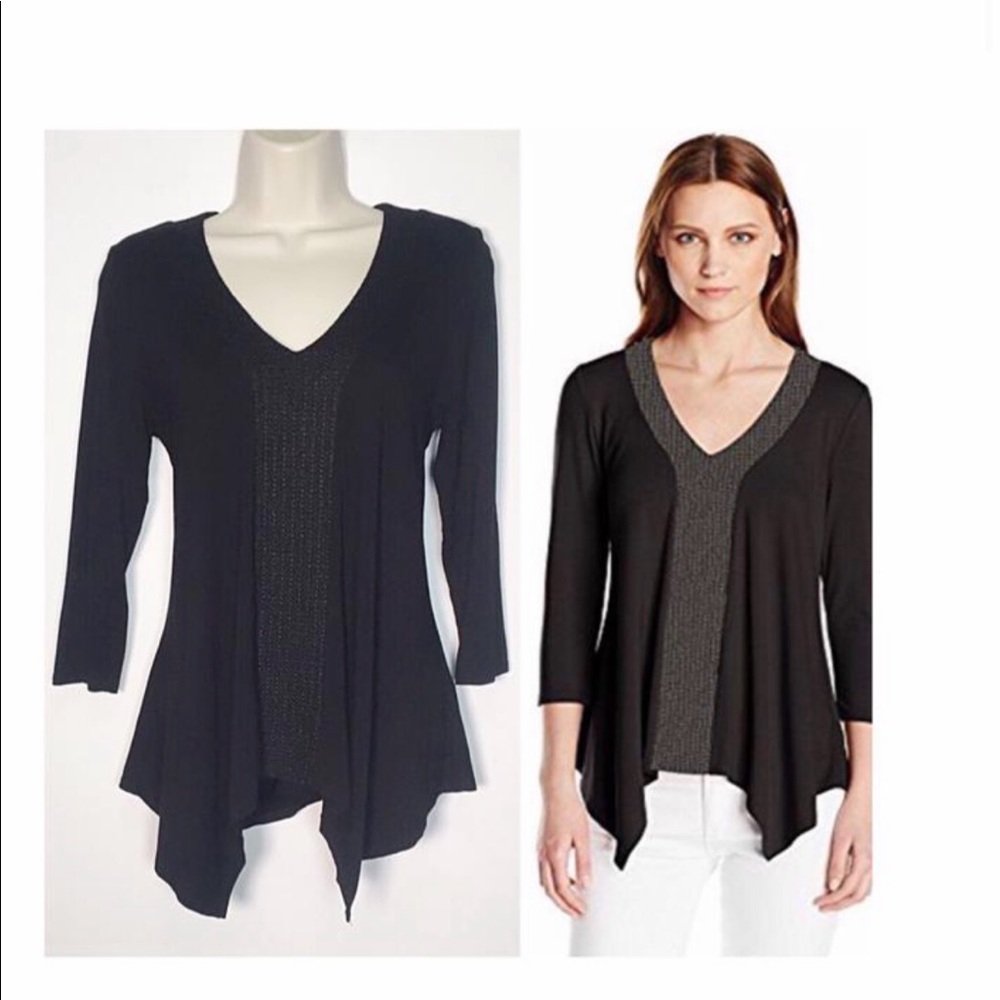Adrianna Papell Embroidered Tunic Top - Size: M - Picture 16 of 16